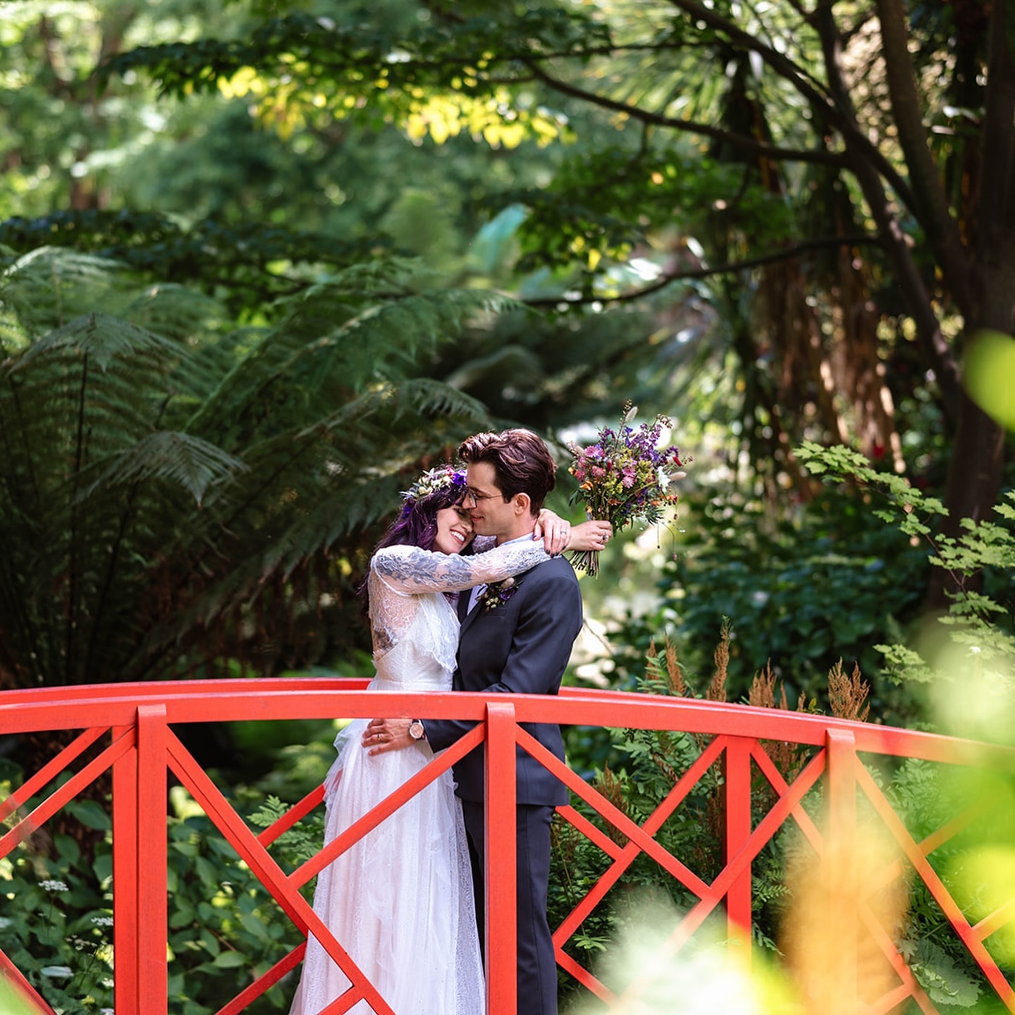 Abbotsbury - Couple on the bridge