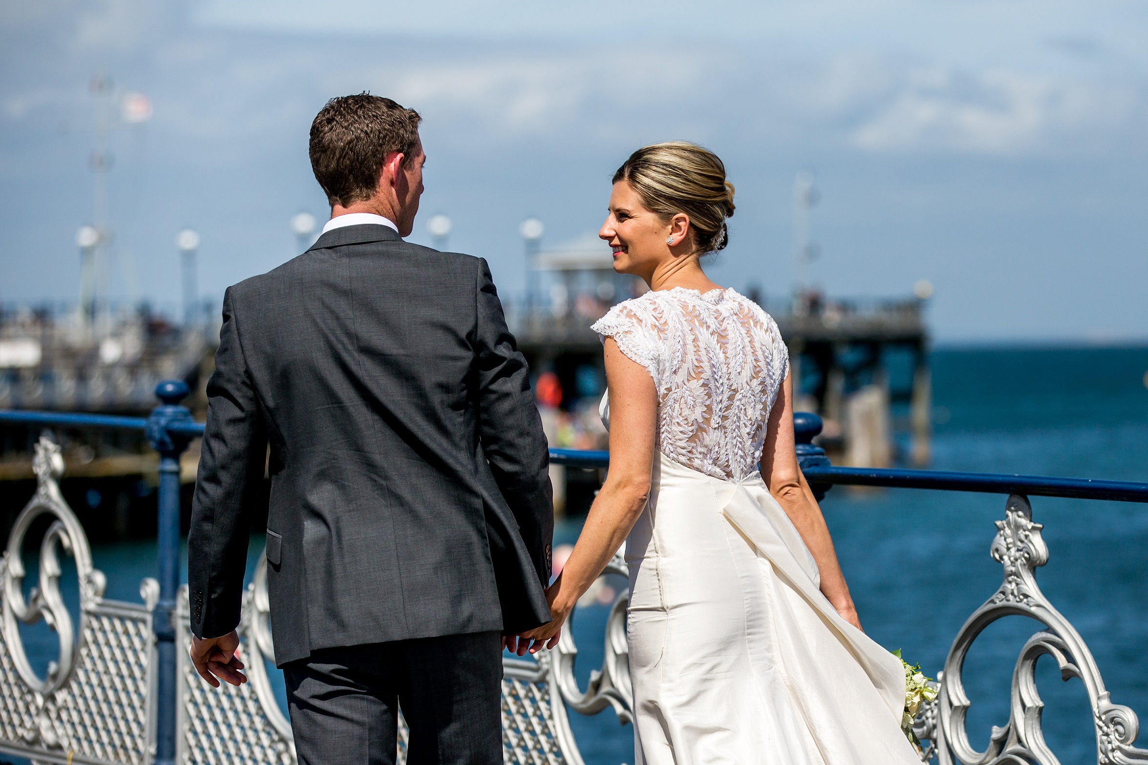 Couple Bride and Groom - Hand in hand