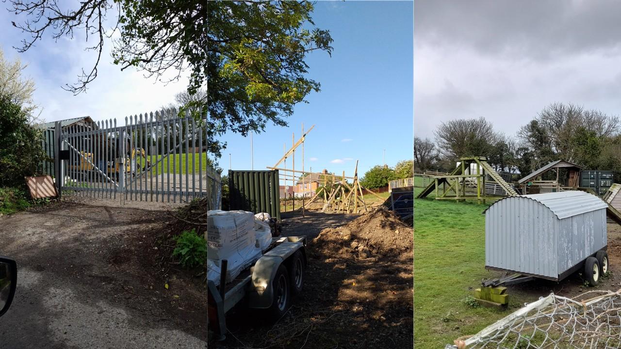 Composite image of sites around and outside Garston Farm