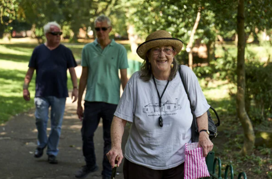 Residents keeping healthy in the park