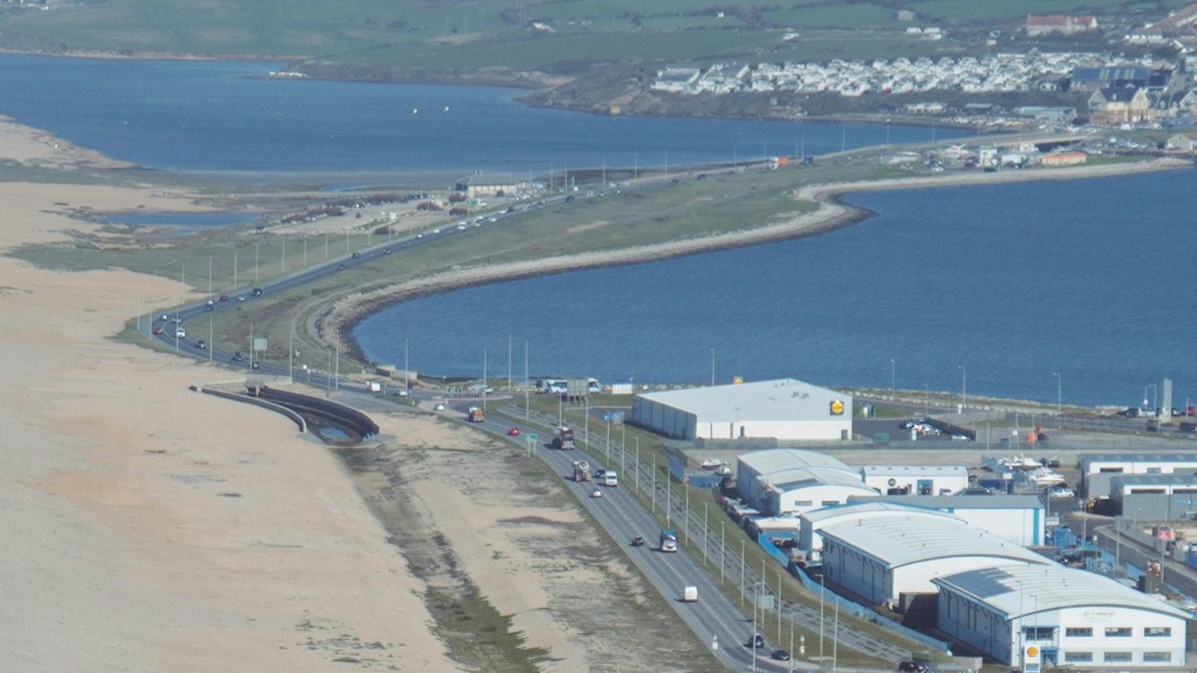 Aerial view of Portland, Dorset