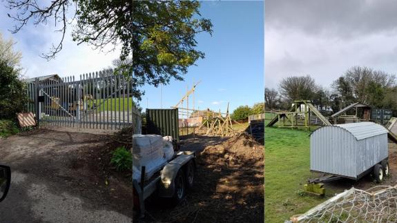 Composite image of sites around and outside Garston Farm